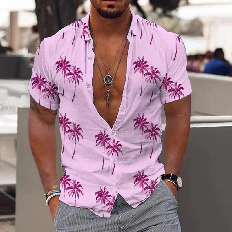 Zion - Chemise légère au style tropical pour hommes