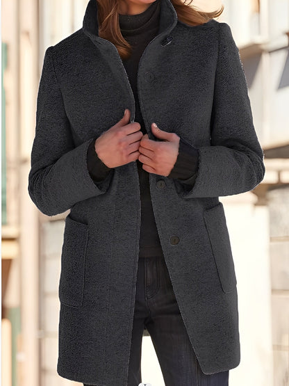 Michele - Manteau en laine pour femmes, résistant au vent