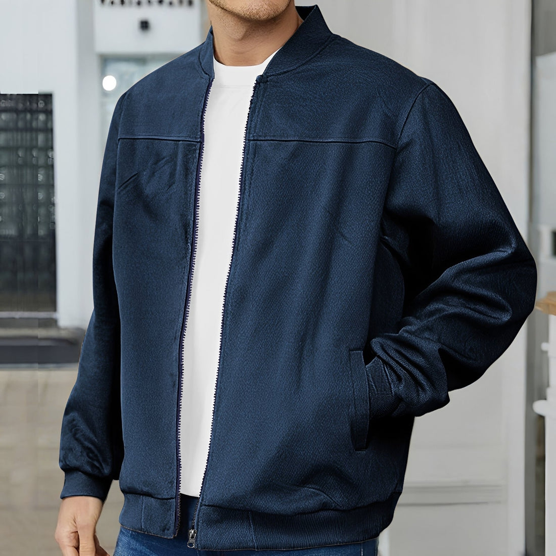 Aiden – Blouson bomber pour homme – allure décontractée