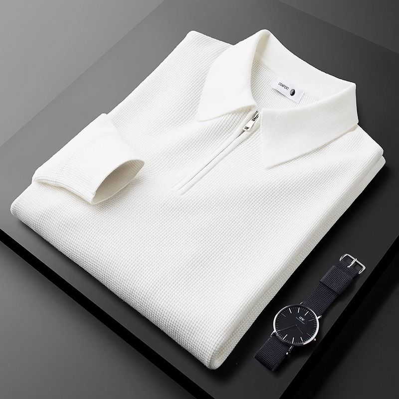 Stevie - Pull chic avec motif gaufré pour hommes
