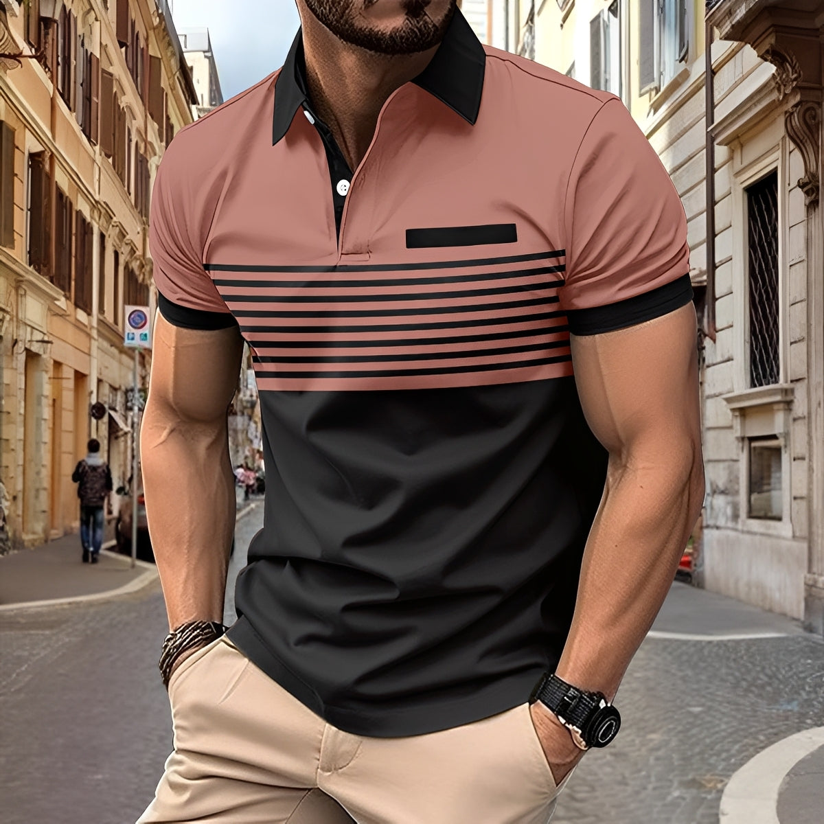 Thomas - Polo chic à coupe ajustée pour hommes