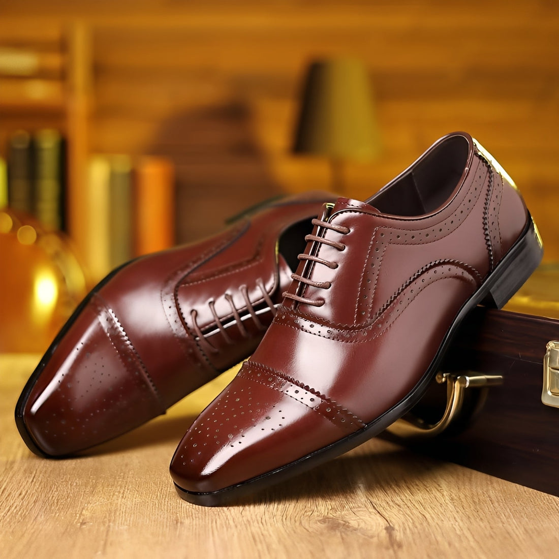 Ronan - Chaussures rétro à bouts pointus pour hommes