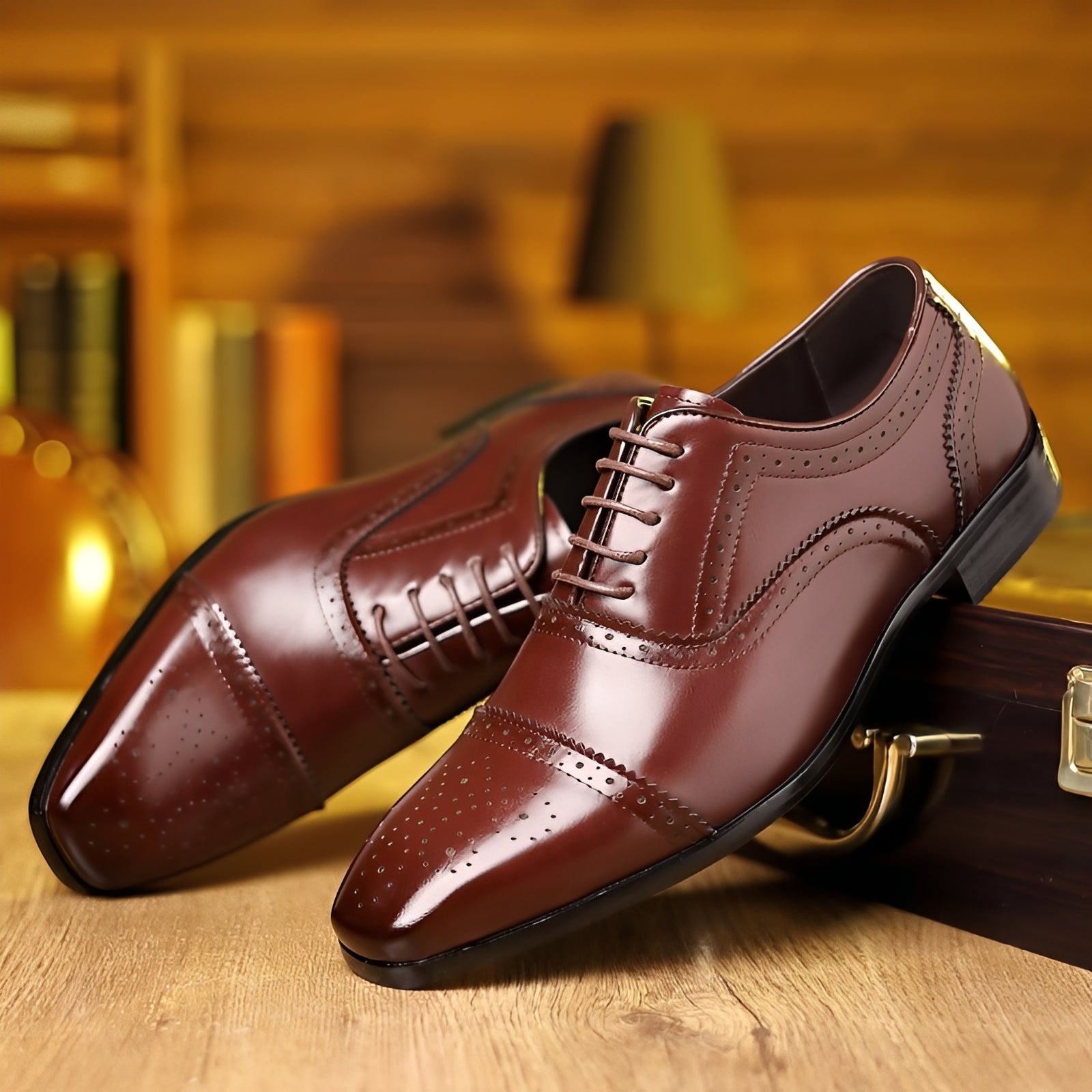 Ronan - Chaussures rétro à bouts pointus pour hommes
