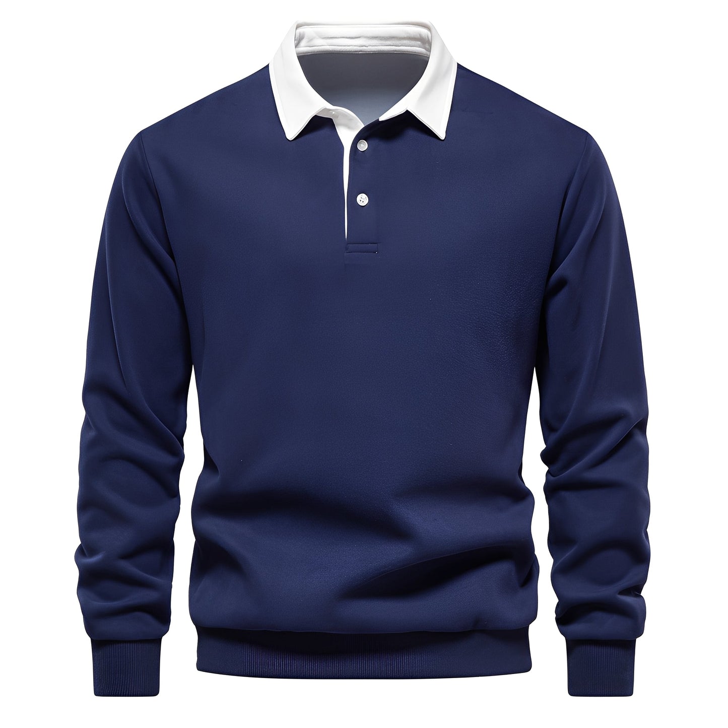 Shelton - Polo décontracté pour homme à manches longues