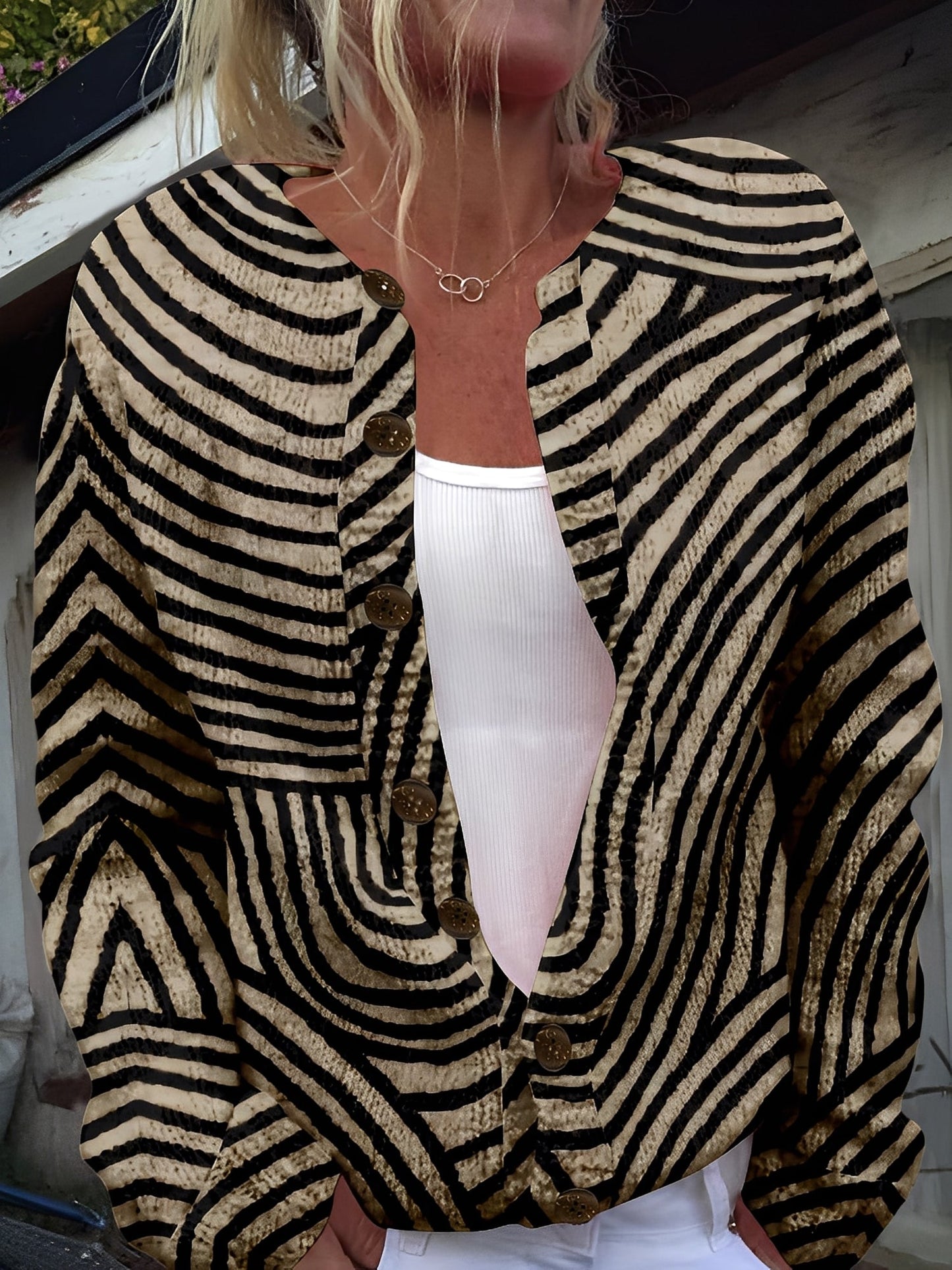 Therese - Cardigan chic avec boutons pour femmes