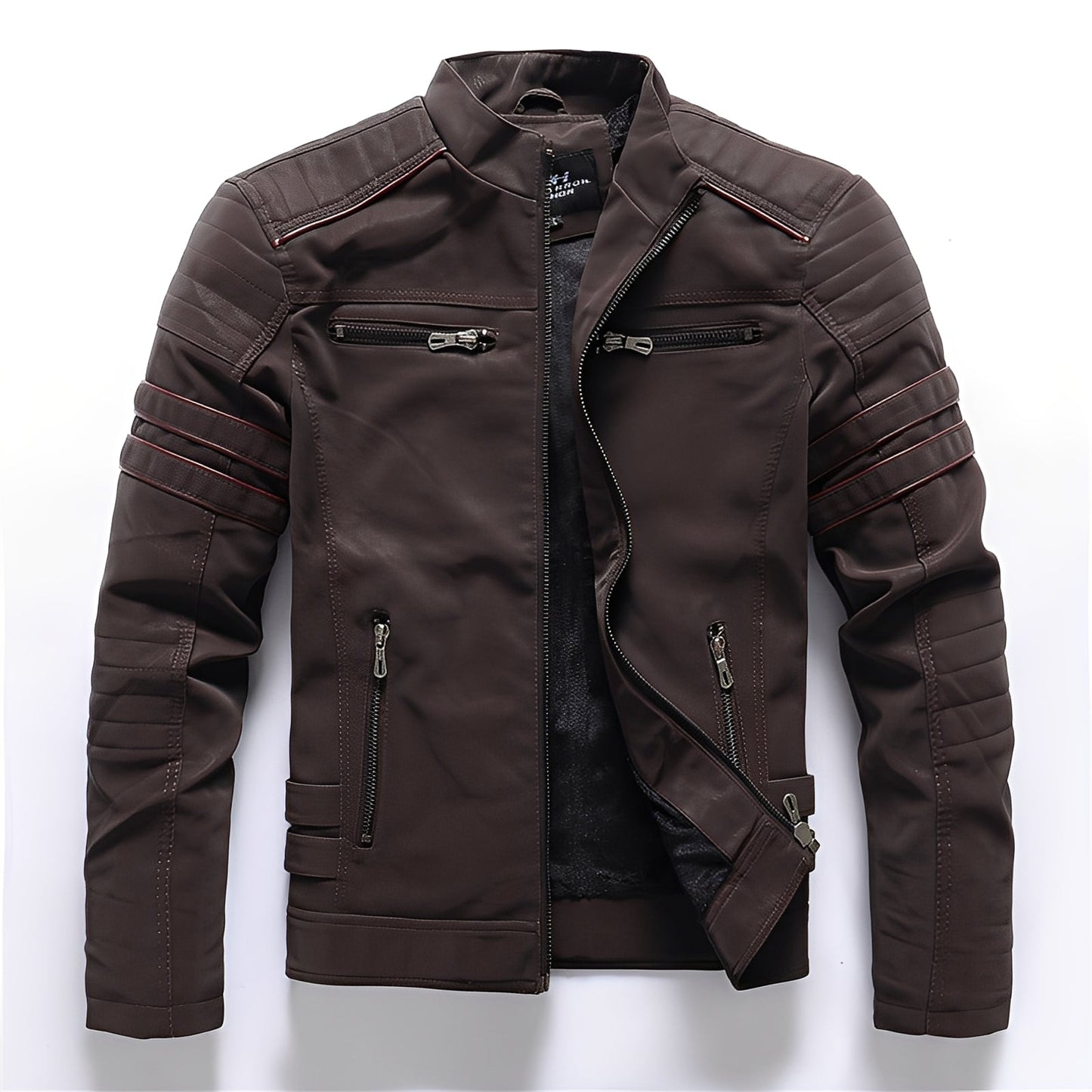 Dillan - Veste de moto en cuir chic pour hommes