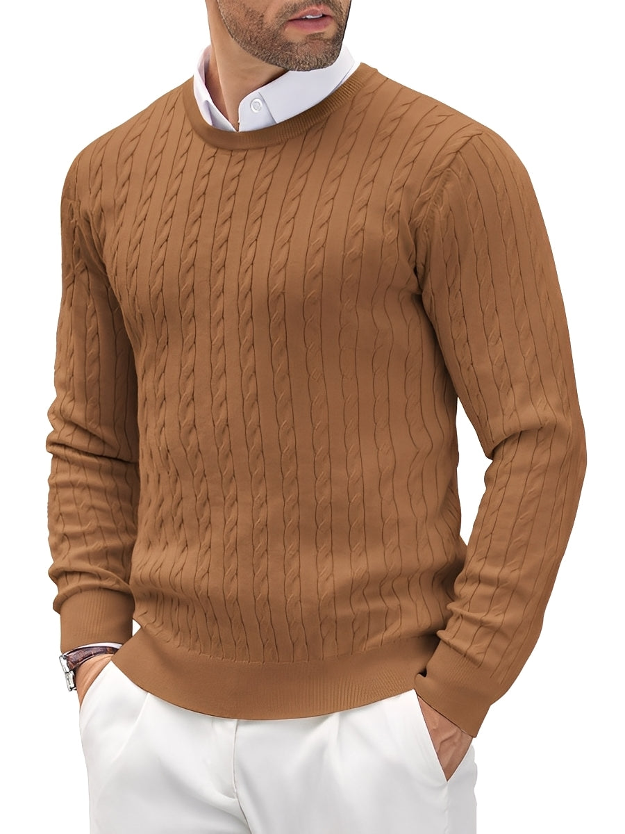Romilly - Pull tricoté pour homme ajusté et relax