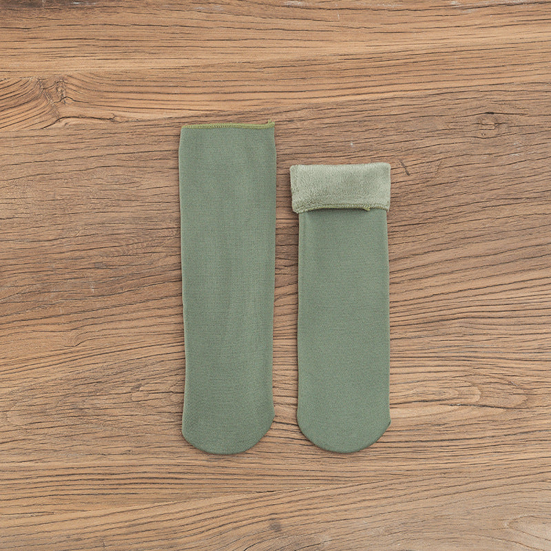 Gloria - Chaussettes d'hiver en velours pour femmes