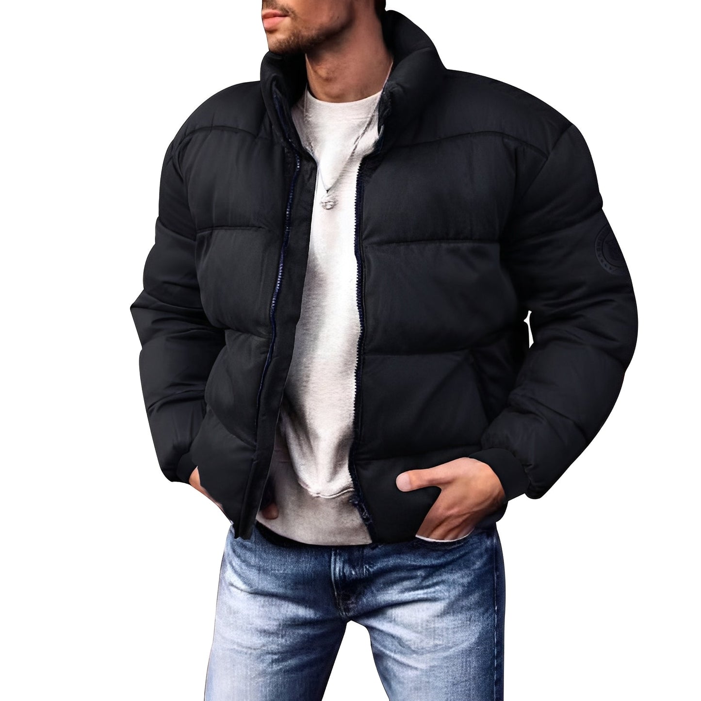 Richard - Quilted and padded jacket for men
