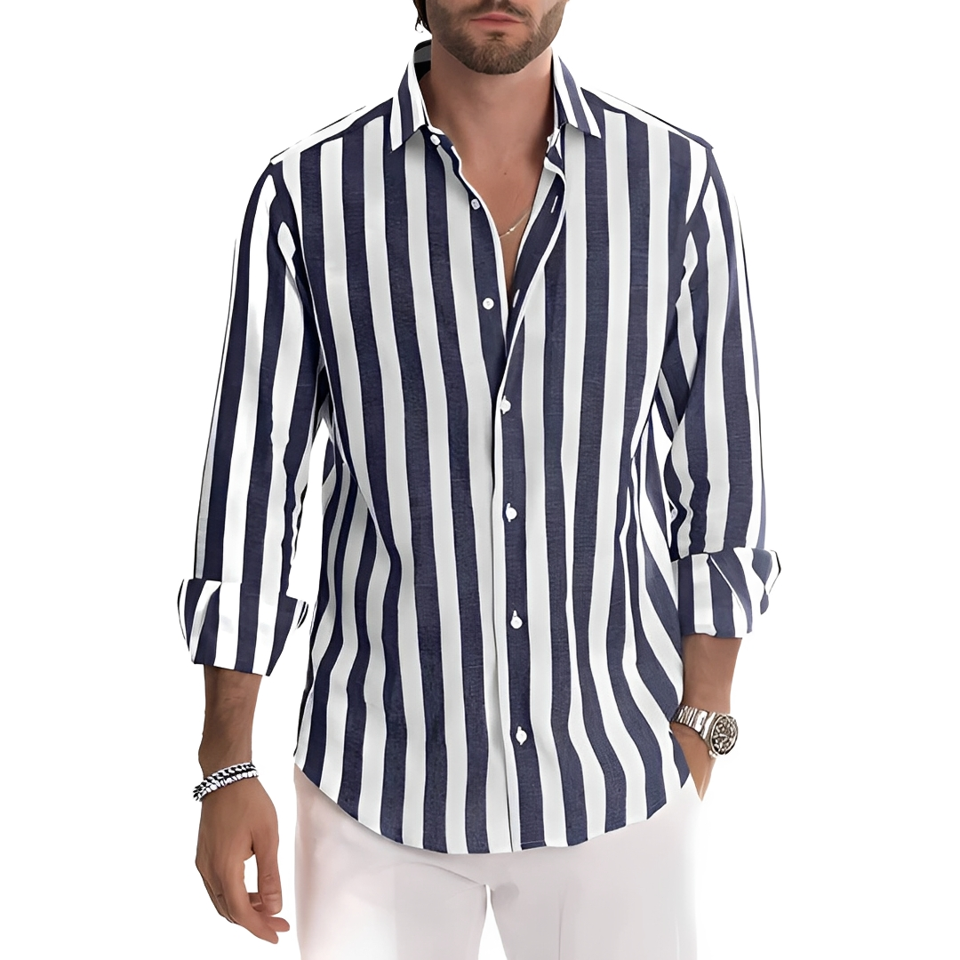 Roldan - Chemise d'été rayée pour homme