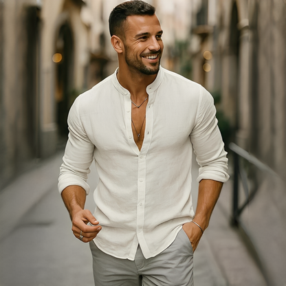 Findoco - Chemise homme confortable à manches longues