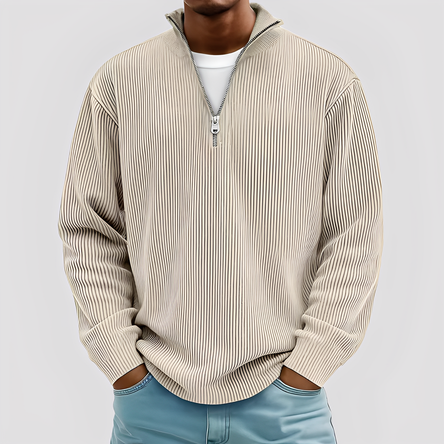 Henry - Moderner und bequemer Herrenpullover, warm