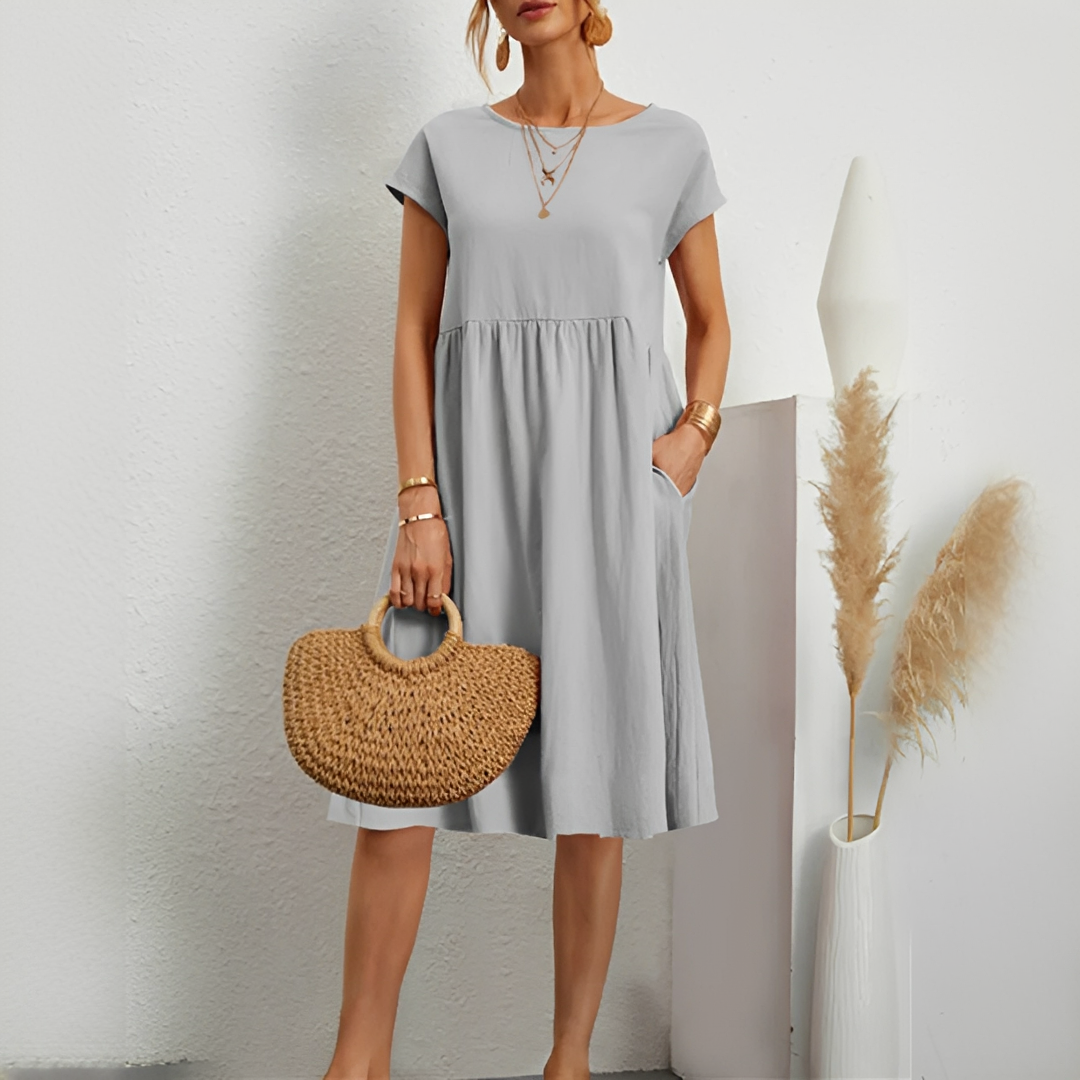 Evalyn - Robe midi élégante
