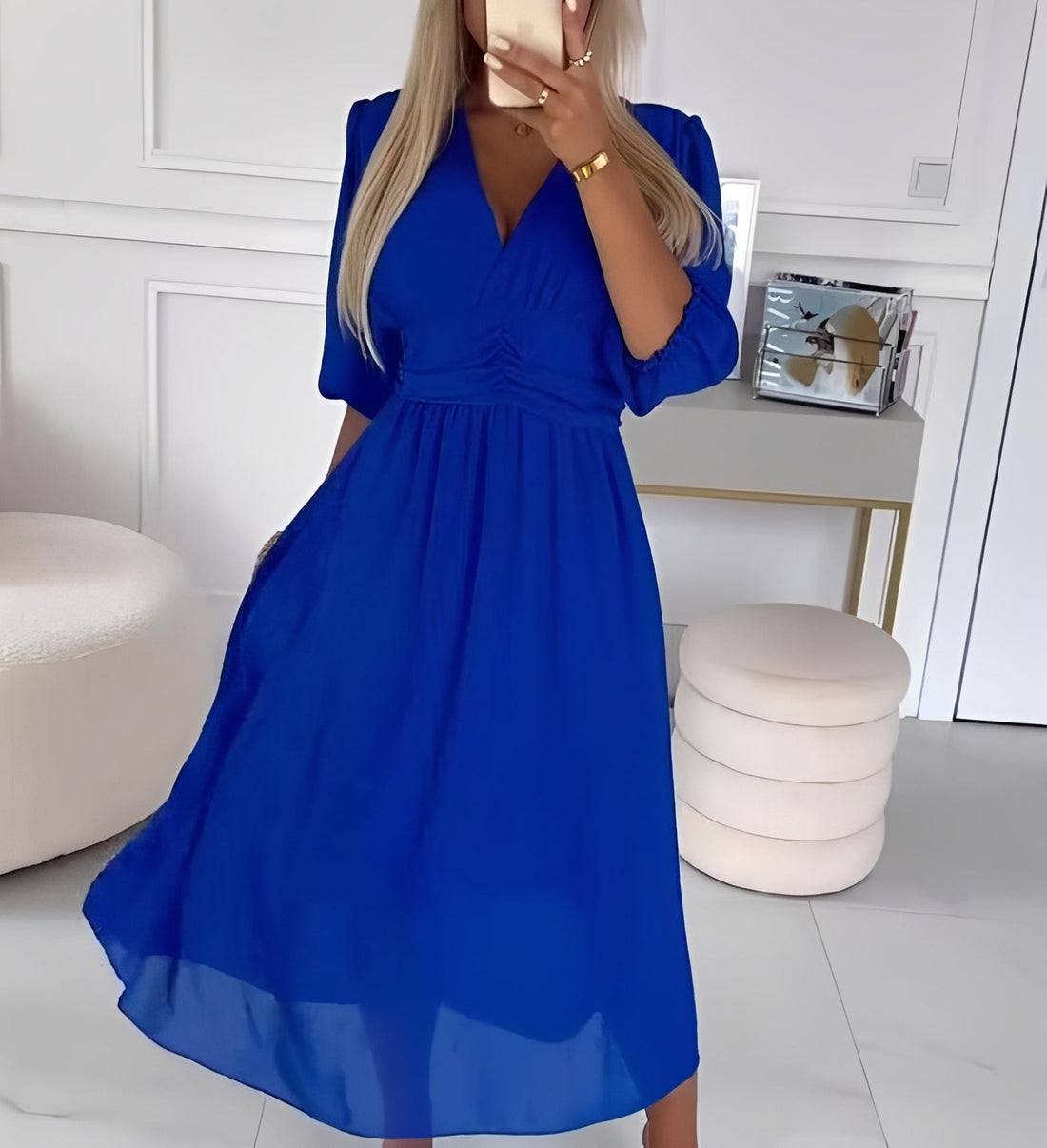 Aysha - Robe mi-longue avec manches longues