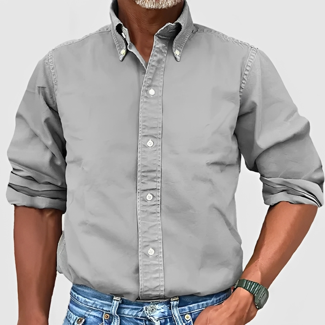 Edmond - Chemise classique à manches longues pour homme