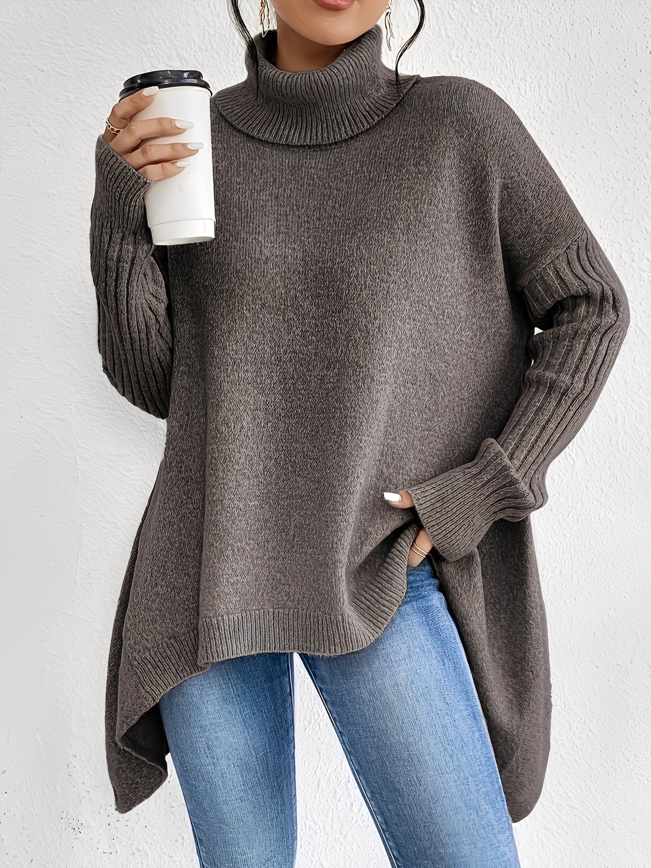 Jessica - Turtleneck sweater in cashmere for women