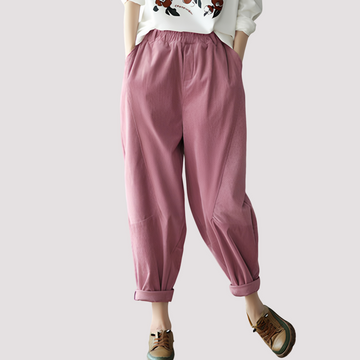 Stella - Pantalon ample décontracté à taille élastique pour femmes