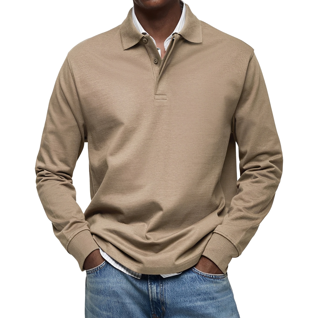 Argus - Polo à manches longues pour homme