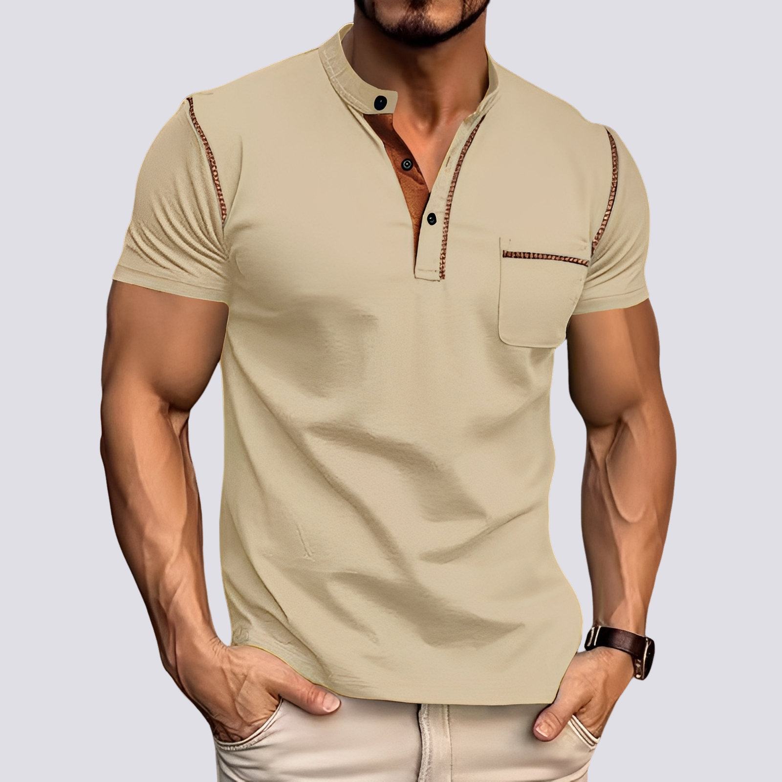 Stefan - Polo élégant et aéré pour hommes