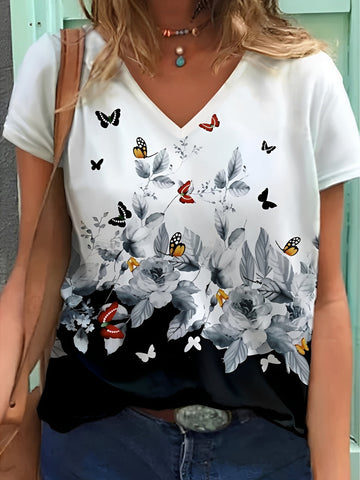 Niki - Haut élégant à motifs floraux pour femmes