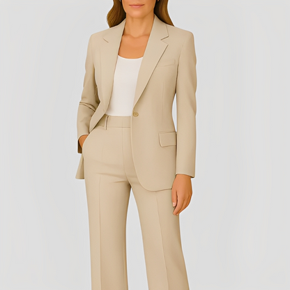 Maeva - Eleganter langer Blazer und Hose für Damen im Set
