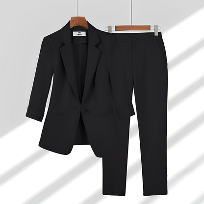 Andrea - Ensemble élégant de blazer et pantalon pour femmes