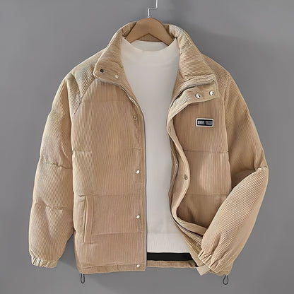 Nelson - Moderner und gefütterter Herrenblouson aus Kordvelours