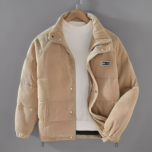 Nelson - Moderner und gefütterter Herrenblouson aus Kordvelours