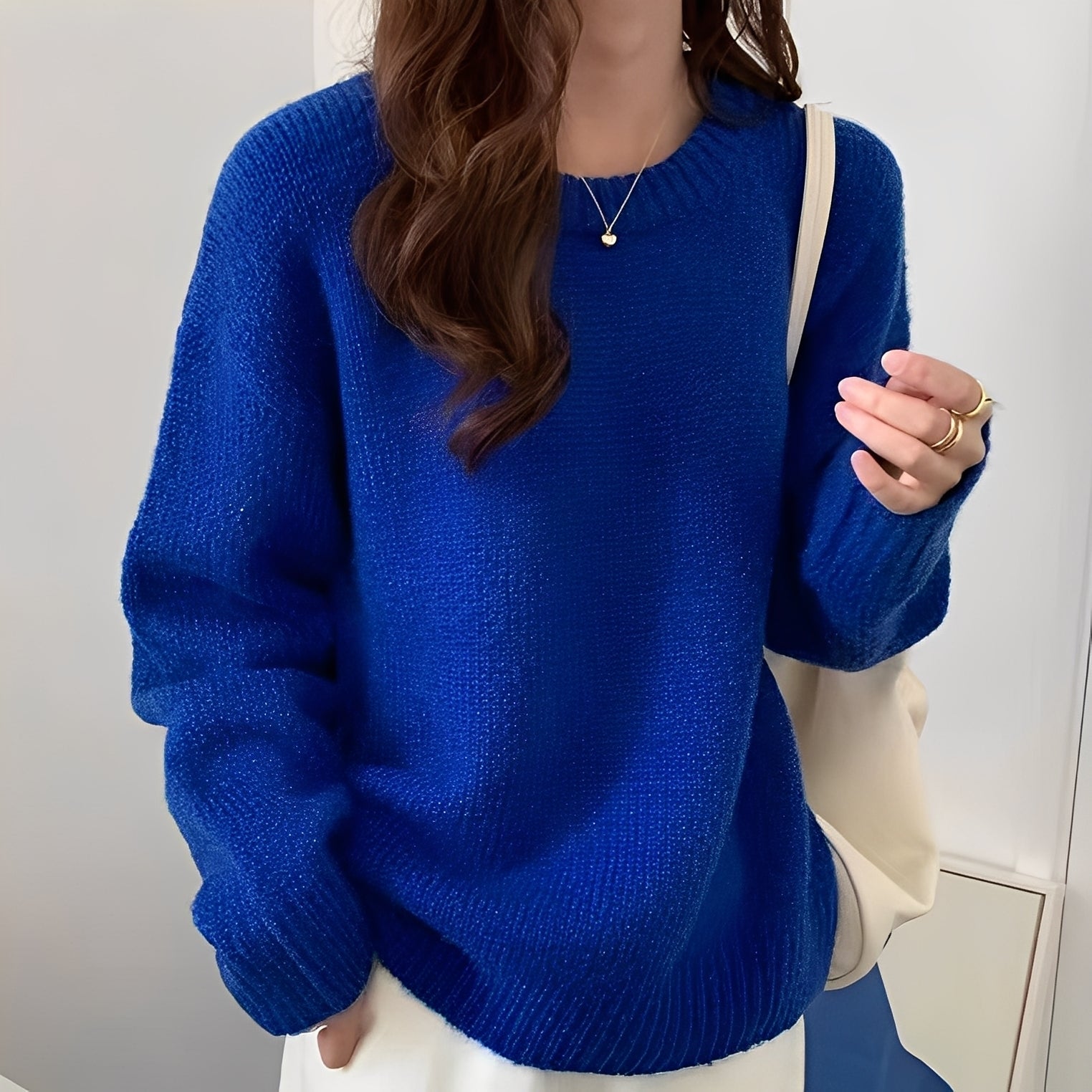 Roxanna - Pull large basique pour femmes