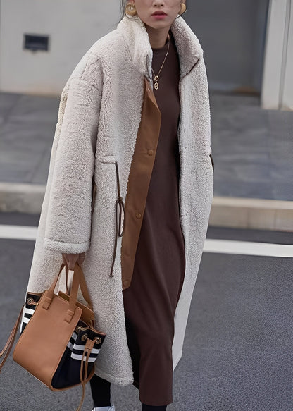 Noelene - Large manteau en laine chaude pour femmes