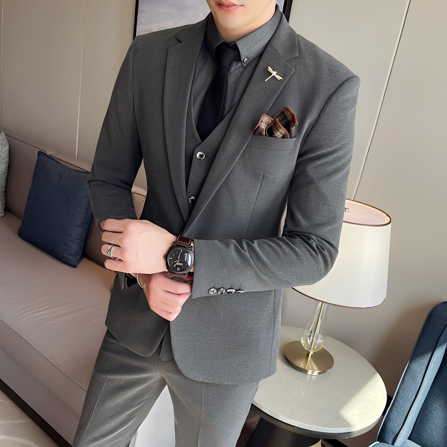 Marc - Elegant three-piece men's suit