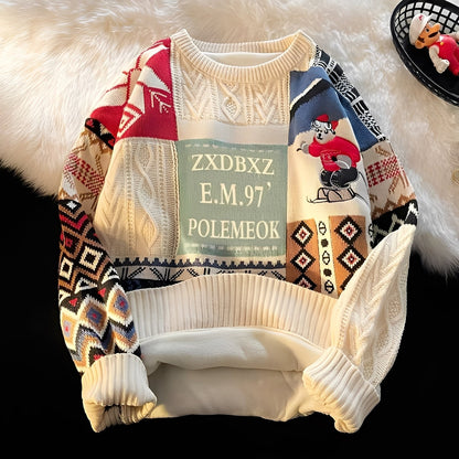 Charles - Christmas sweater for women, stylish and loosely knitted