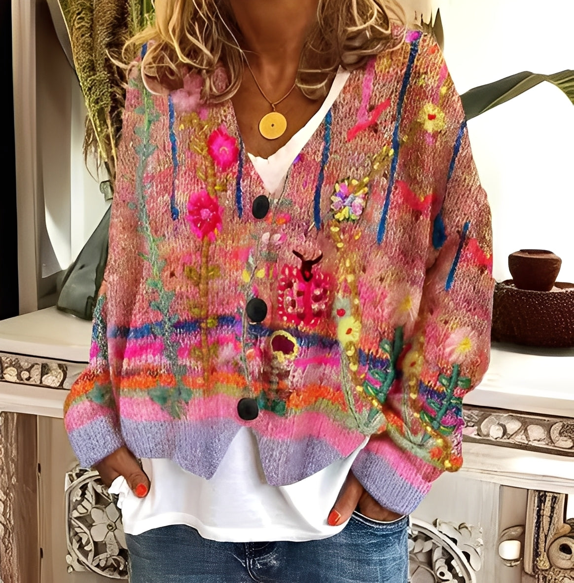 Daphné - Pull confortable et coloré pour femmes