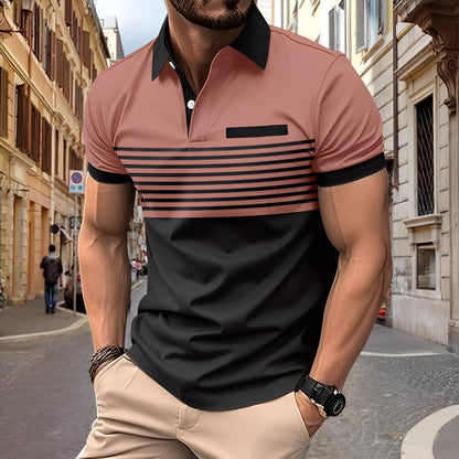 Rayden - Polo à rayures élégant pour hommes