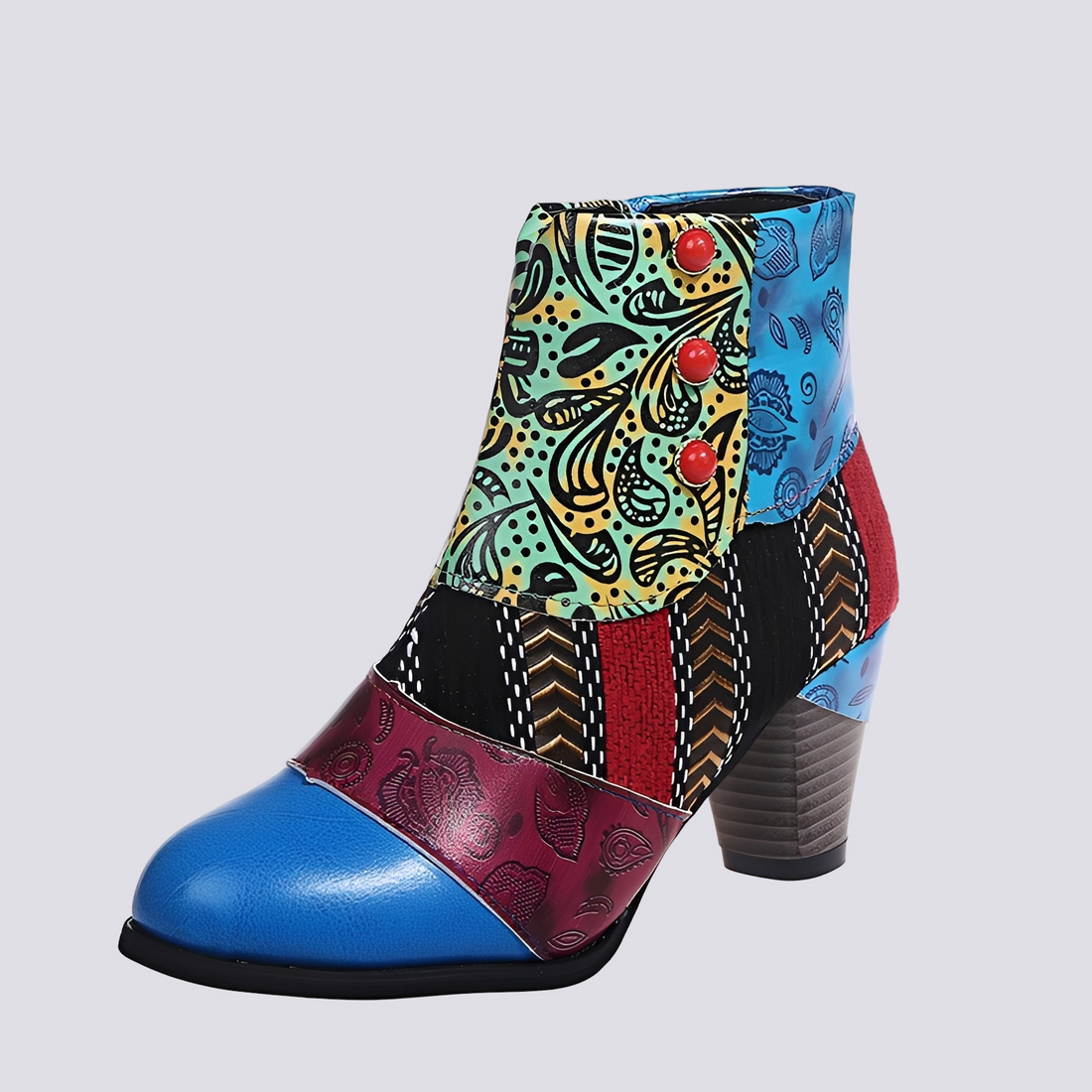 Emma - Bottes bohémiennes aux multiples couleurs