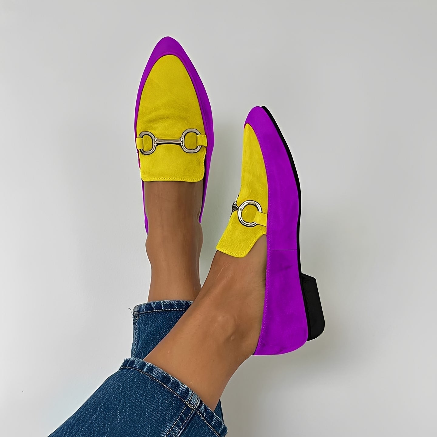Vinnie - Mocassins Élégants et Colorés à Bout Pointu