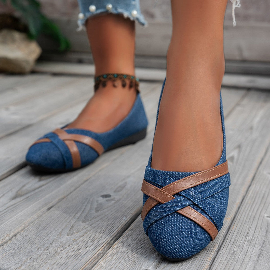 Leora - Chaussures élégantes à brides croisées pour femmes