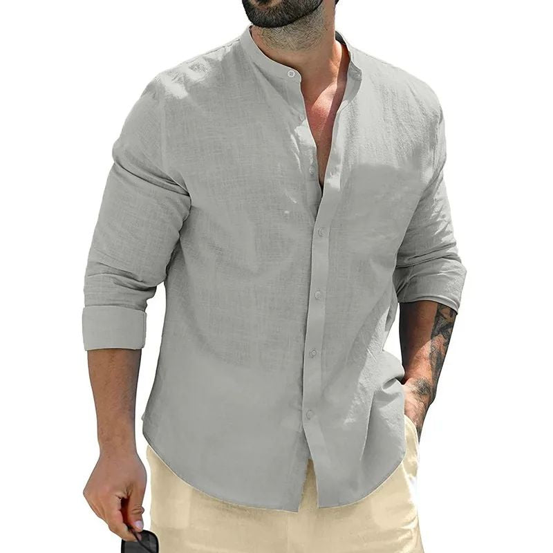 Dominic - Chemise à manches longues décontractée pour hommes