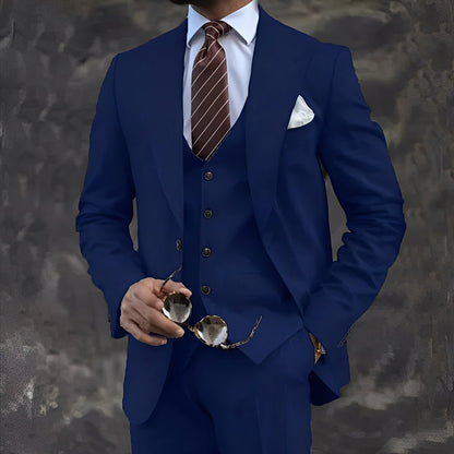 Elwyn - Costume homme trois pièces, pour look décontracté et formel