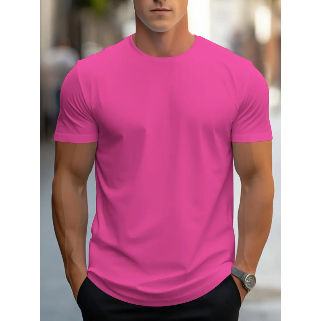 Brian - T-shirt Homme Classique à Manches Courtes