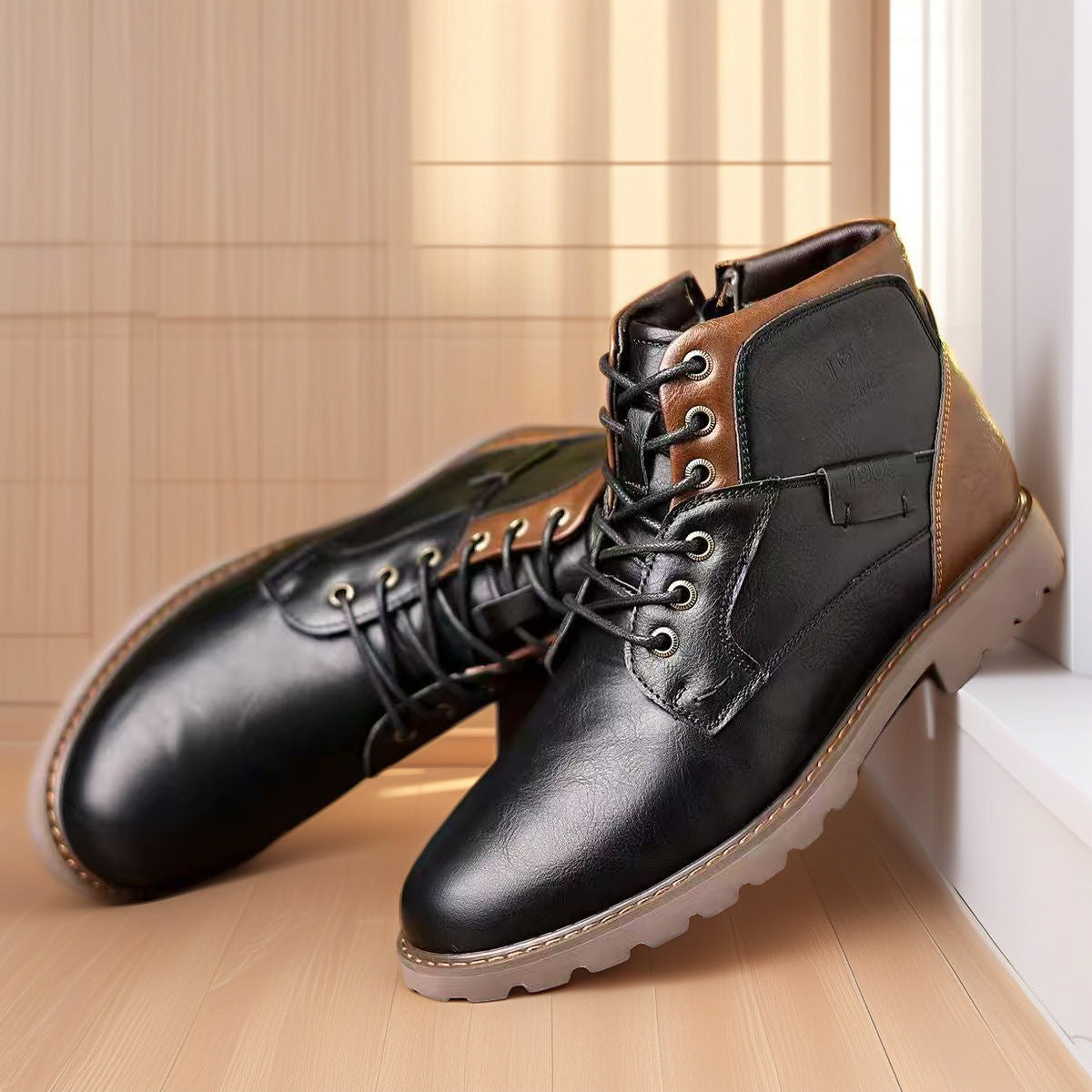 Antony - Bottes modernes avec zip pour hommes