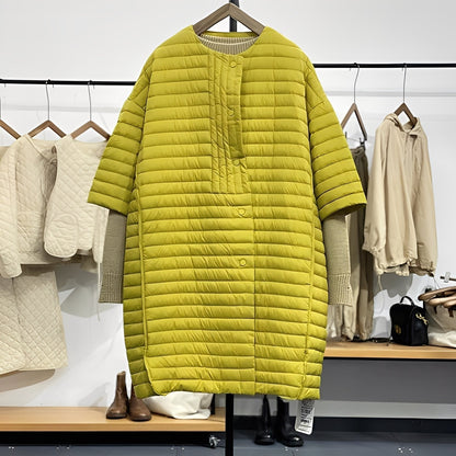 Gladys - Grand manteau décontracté avec boutons pour femmes