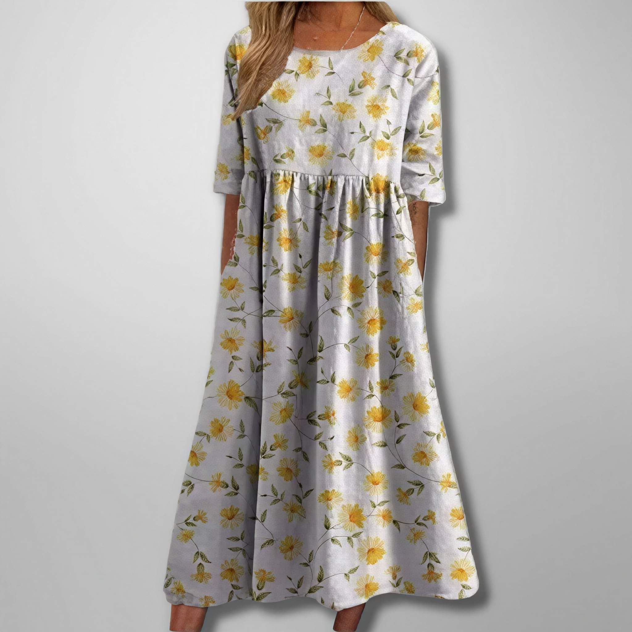 Gail – Robe maxi à motifs floraux pour femmes