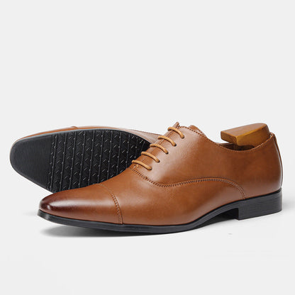 Kieron - Formal pointed leather shoes for men
