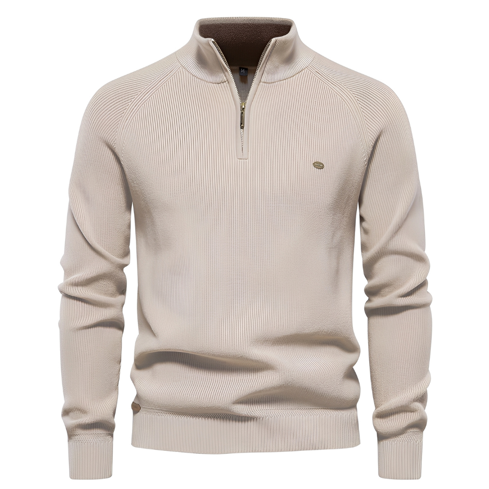 Brant - Herrenpullover mit Viertelreißverschluss, stilvoll und edel
