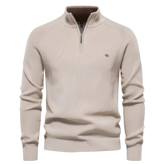 Brant - Herrenpullover mit Viertelreißverschluss, stilvoll und edel