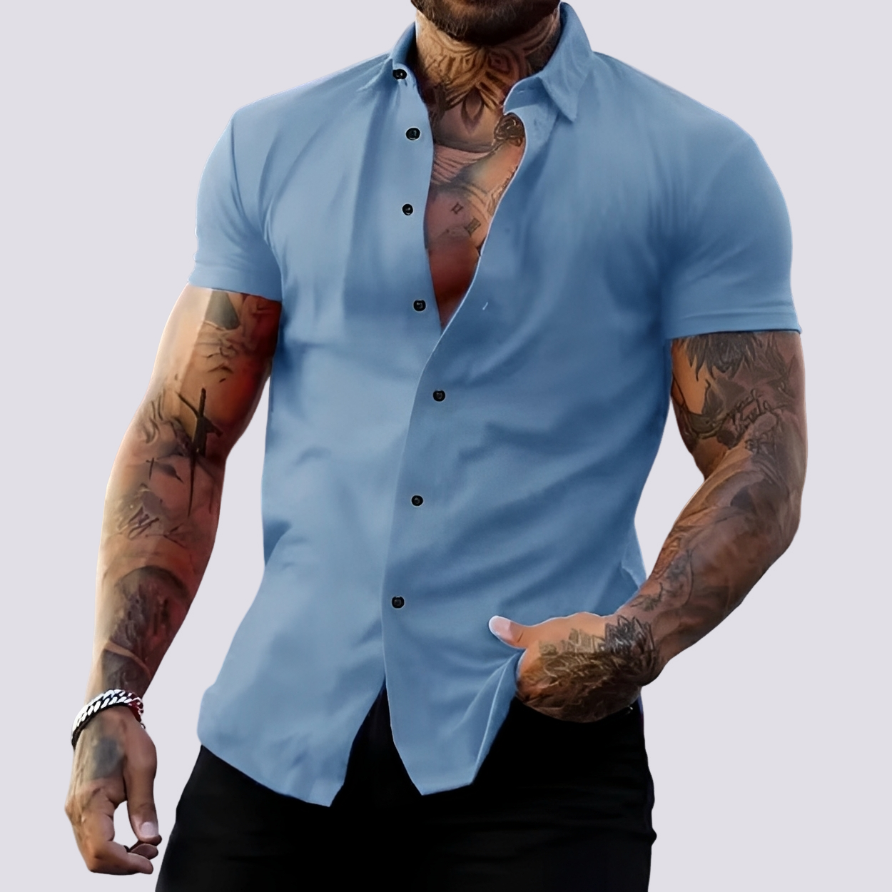 Lukas - Chemise à col ajustable