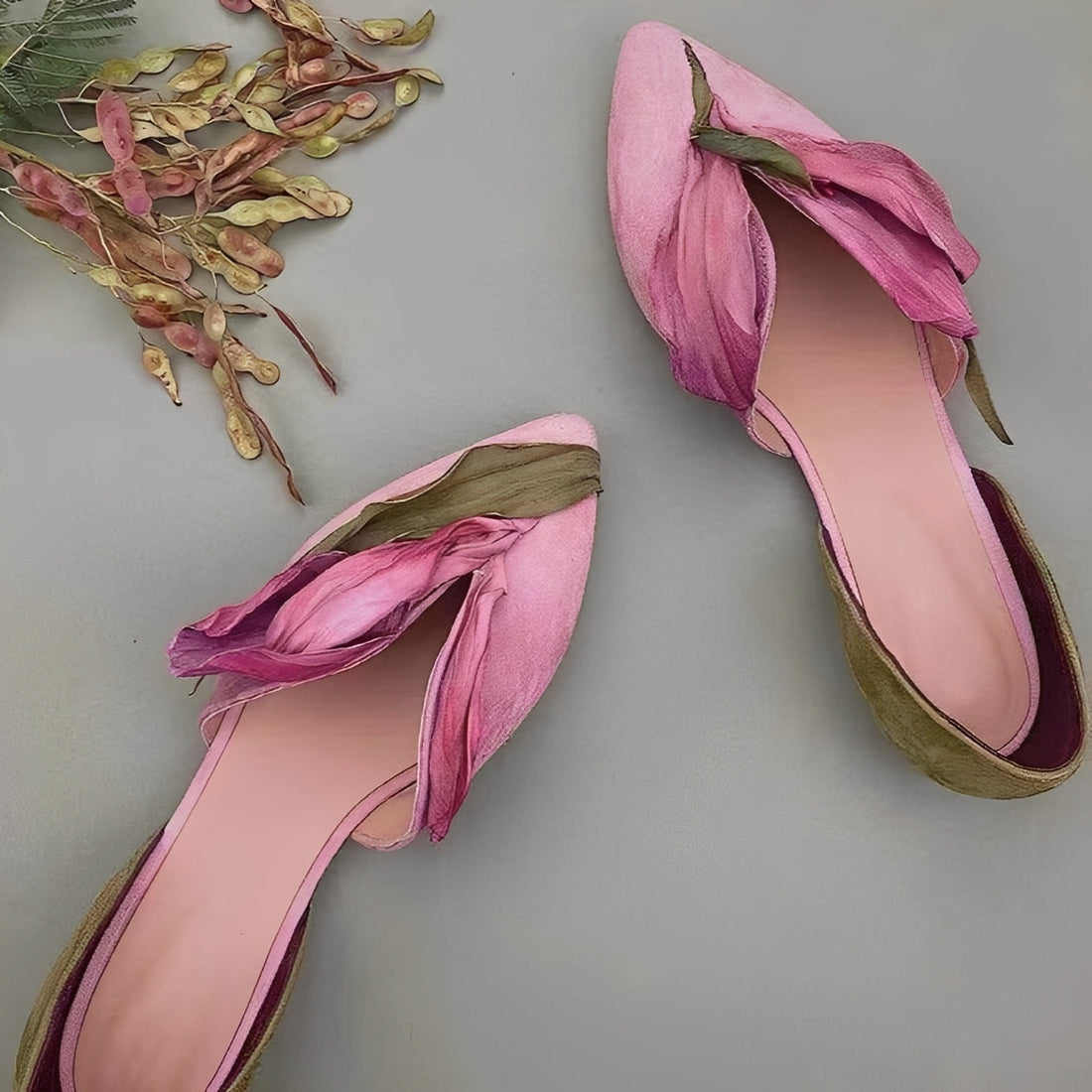 Jennifer - Ballerines stylées pour femmes avec imprimé floral