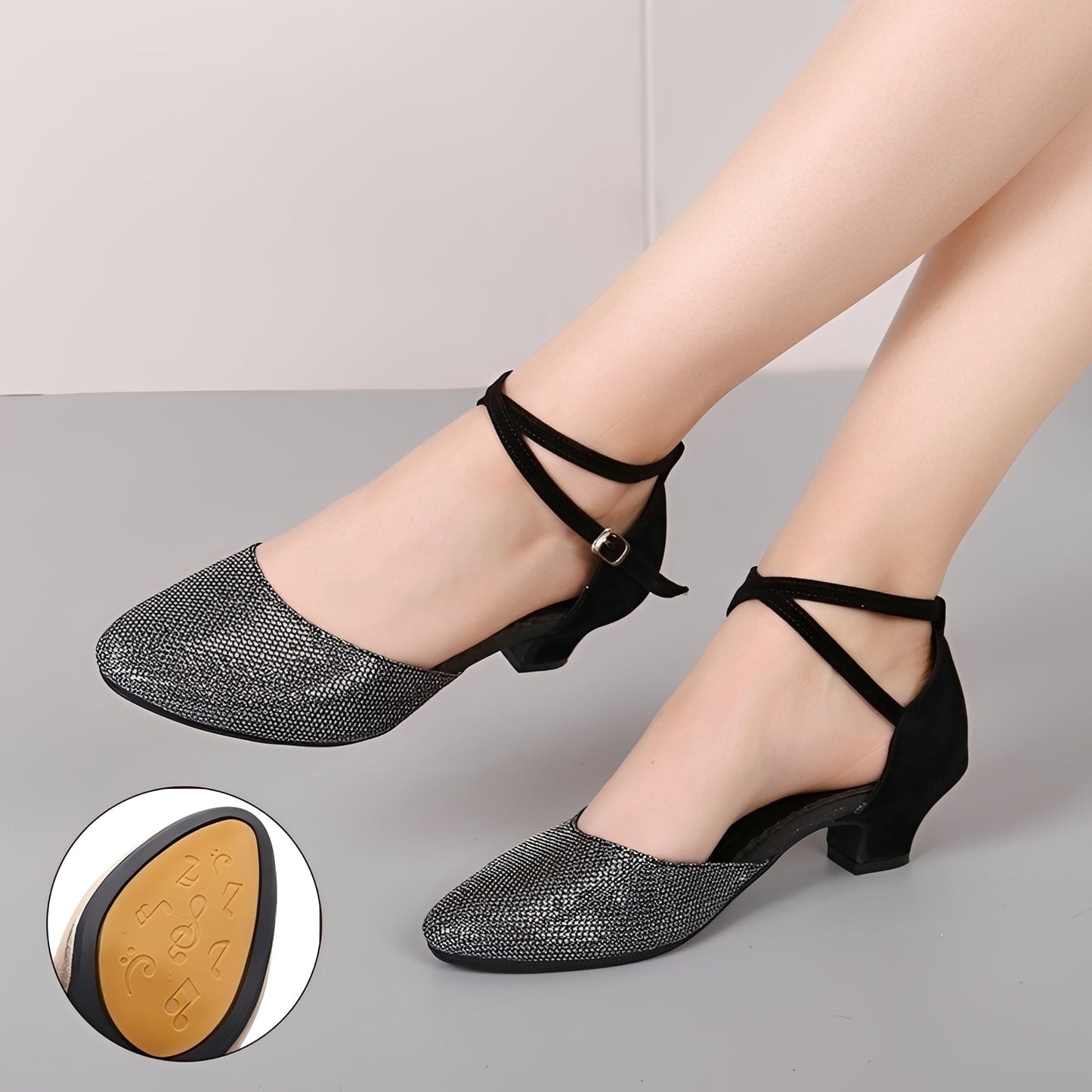 Carrie - Elegante Sandalen mit Glitzereffekt für Damen