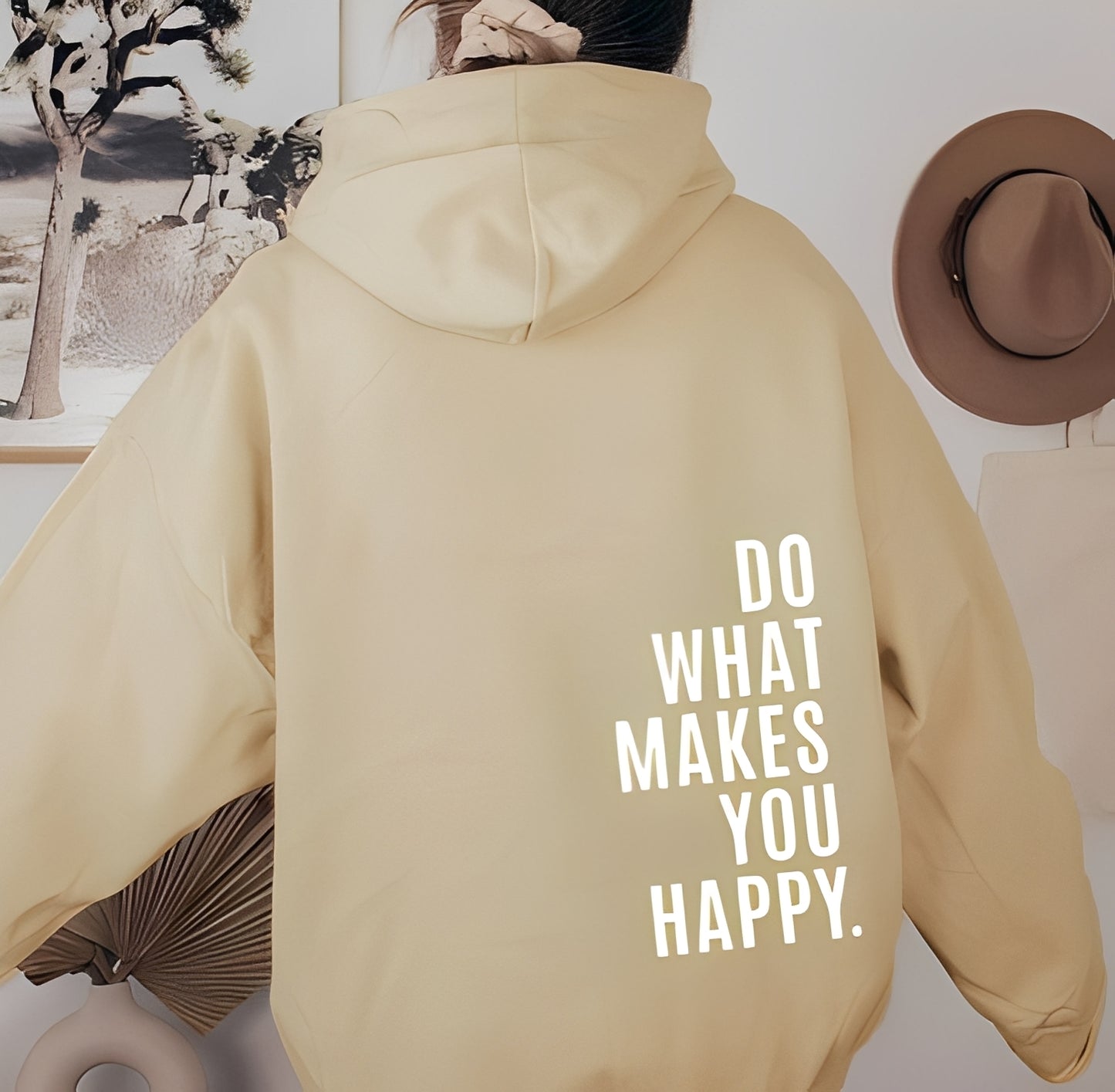 Adrienne - Sweat à capuche élégant avec inscription pour femmes